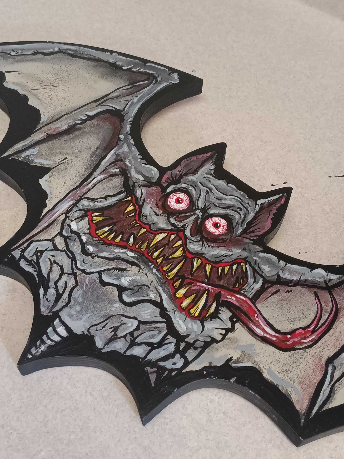 Bat Fink (wooden panel)